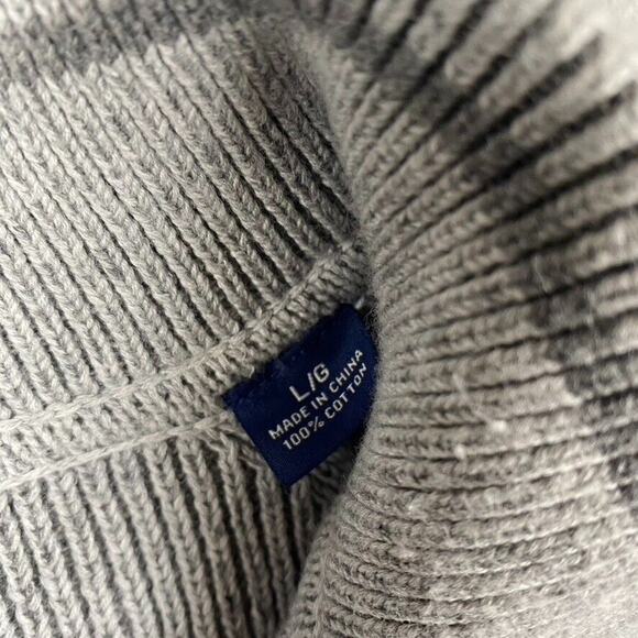 Tommy Bahama 1/4 Zip Pullover Sweater Men's Large Diamond Knit 100% Cotton - Picture 4 of 9